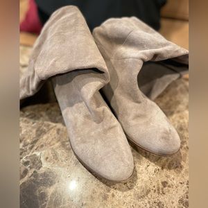 Ponderosa Tan Suede Boots - 6 1/2